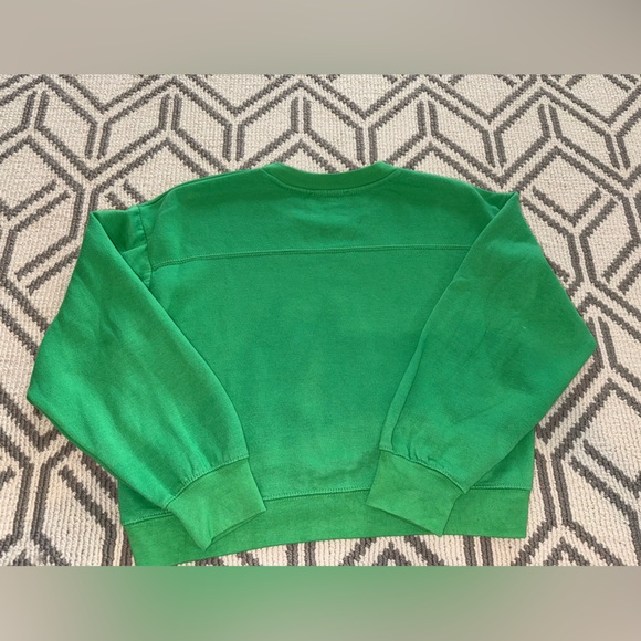 Zara Bright Green Cropped Crew Top and Jogger Set - Picture 9 of 11